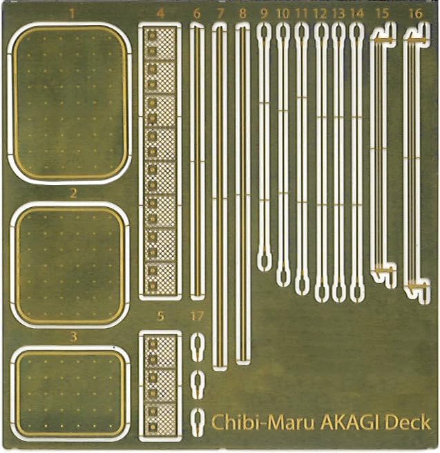 Fujimi Chibi Maru Fleet Series No. 4EX-1 Chibi Maru Fleet Akagi (with Etching Parts and Wooden Deck Stickers)