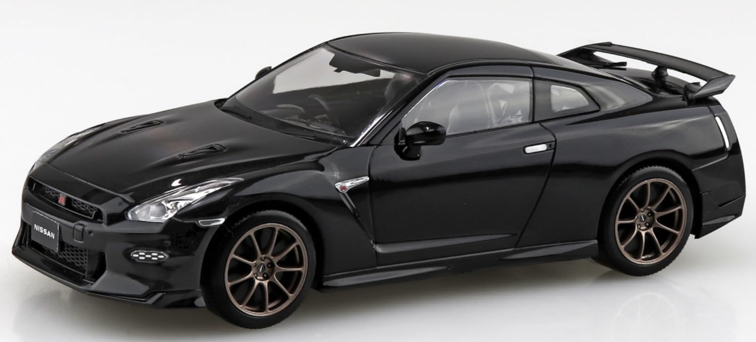 Aoshima 1/32 No.03-MB Nissan R35 NISSAN GT-R 2024 (Meteor Flake Black Pearl) - BanzaiHobby