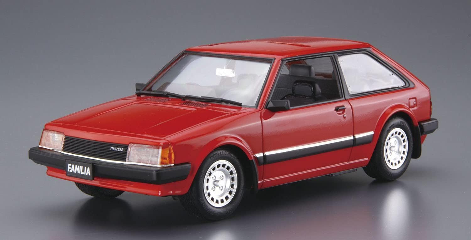 Aoshima 1/24 The Model Car No. 80 Mazda BD Familia XG '80 - BanzaiHobby
