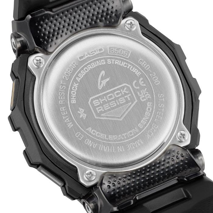 G-SHOCK Gショック G-SQUAD GBD-200 シリーズ スマートフォンリンク カシオ CASIO デジタル 腕時計 ブラック GBD-200-1A1 メンズサイズ 海外モデル [並行輸入品]