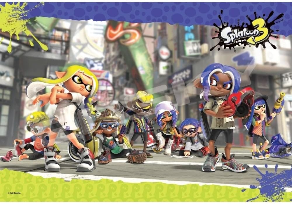 Ensky 300-3013 Splatoon 3: Bankara Town - Splatoon 3 (Puzzle, 300 Pieces, 26 x 38 cm)