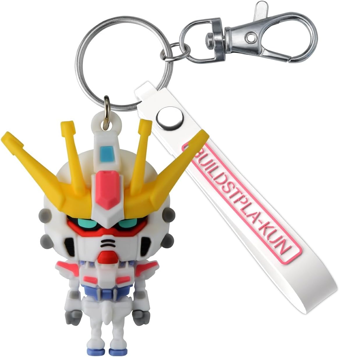 Bandai Buildstpla-kun 3D Rubber Mascot Keychain