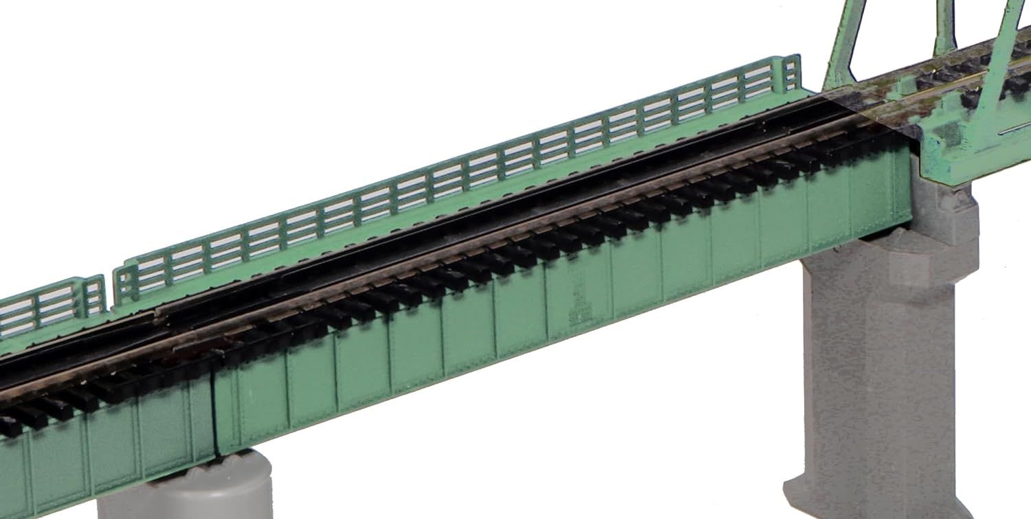 KATO 20-459 N Gauge Single Track Deck Girder Bridge Light Green - BanzaiHobby