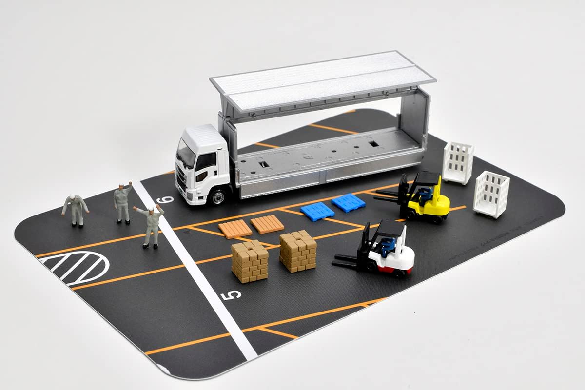 Tomytec The Truck Collection Tracolle Logistics Site Wing Van Set A - BanzaiHobby