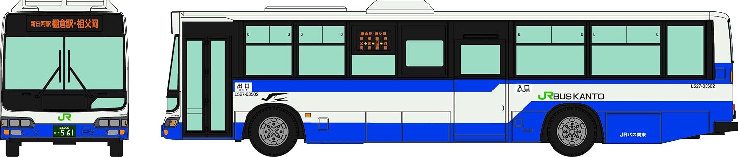 TOMYTEC 339151 (N-Gauge) The Bus Collection Running System Basic Set C1 Hino Blue Ribbon City JR Bus Kanto Shirataka Line Specification