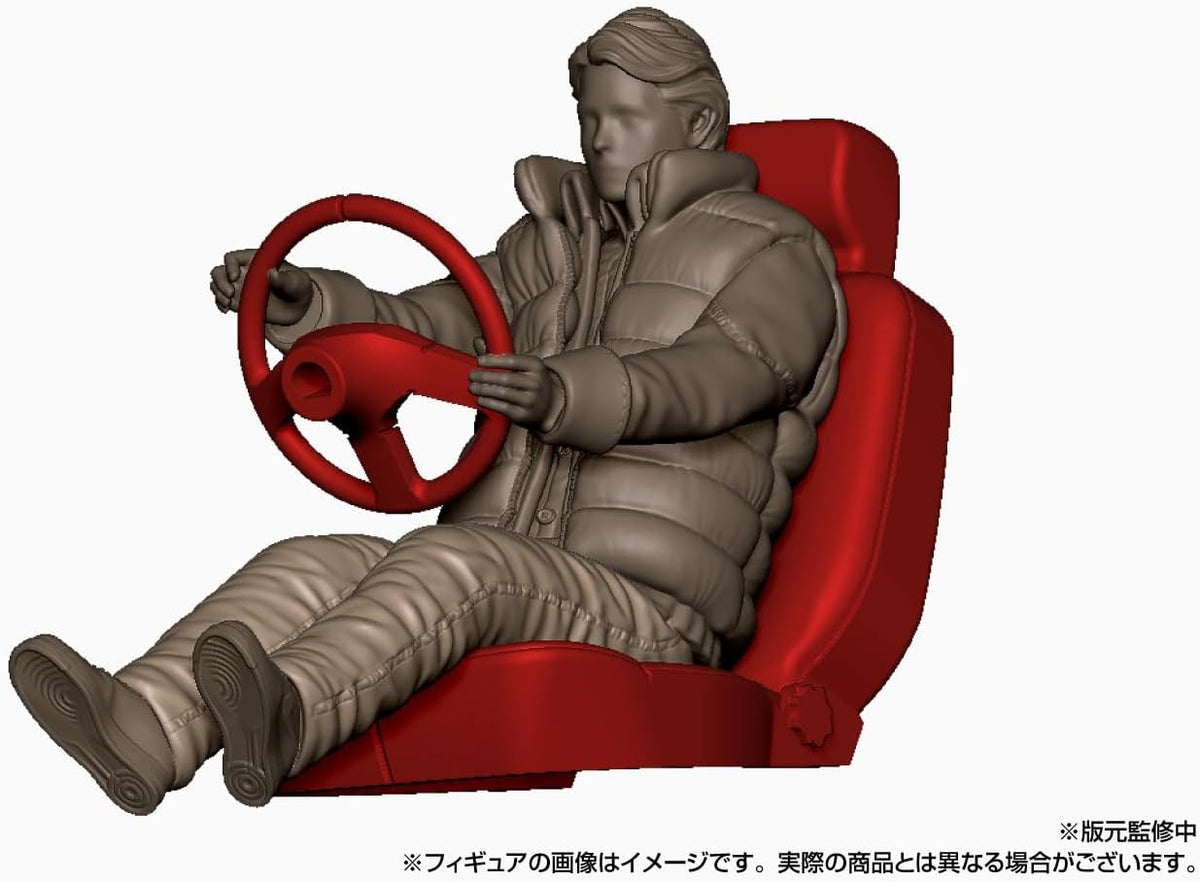 Aoshima 1/24 Movie Mecha No. BT-05 Time Machine from Back to the Future Part I with Figure