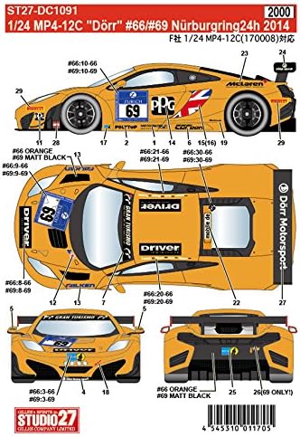 Studio27 DC1091 1/24 MP4-12 Dorr #66/#69 - BanzaiHobby
