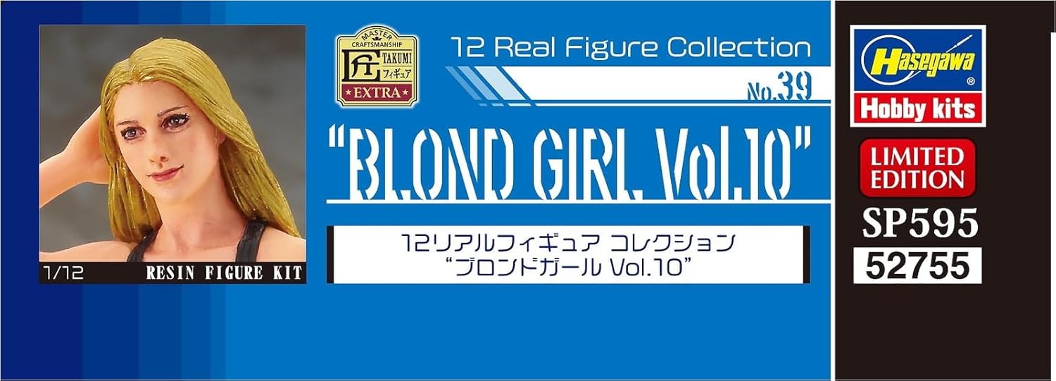 Hasegawa SP595 1/12 Real Figure Collection No.39 Blonde Girl Vol. 10 - BanzaiHobby