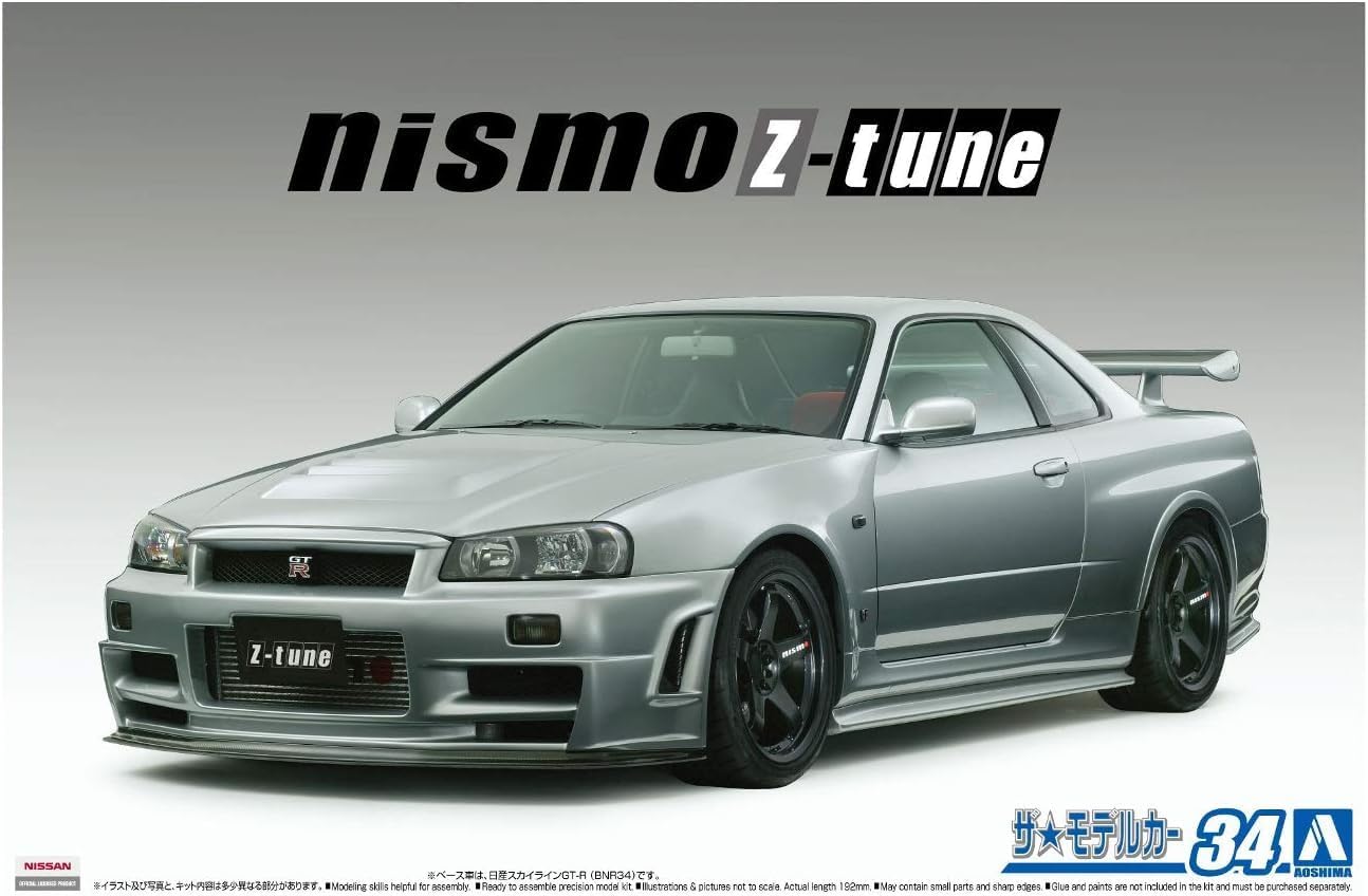 Aoshima 1/24 The Model Car No.34 Nismo BNR34 Skyline GT-R Z-tune '04