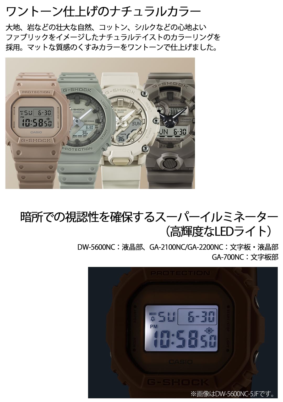 [カシオ] 腕時計 ジーショック 【国内正規品】 Natural colorシリーズ GA-2100NC-3AJF メンズ カーキー - BanzaiHobby