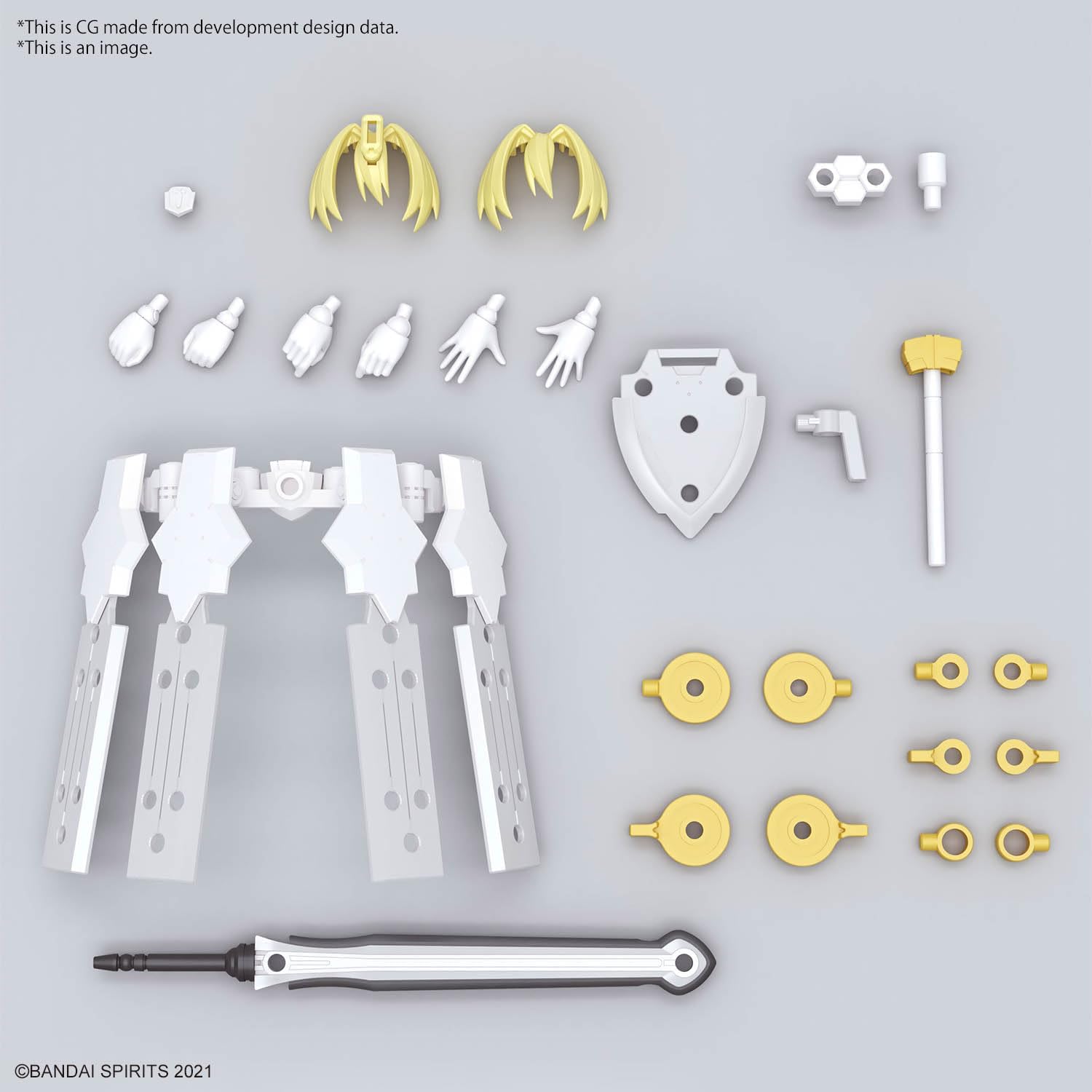 Bandai 30MS 012 SIS-F00 Ufia Color A Color Coded Plastic Model