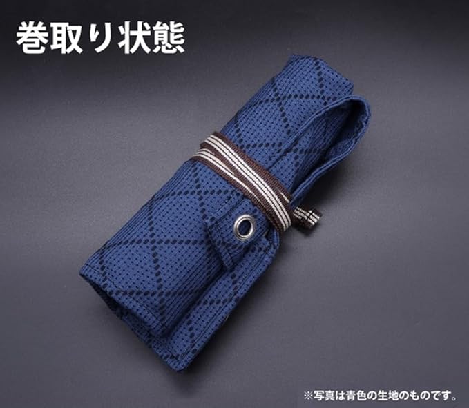 GSI Creos VM-027B Bushu Sashiko Tool Roll Blue - BanzaiHobby