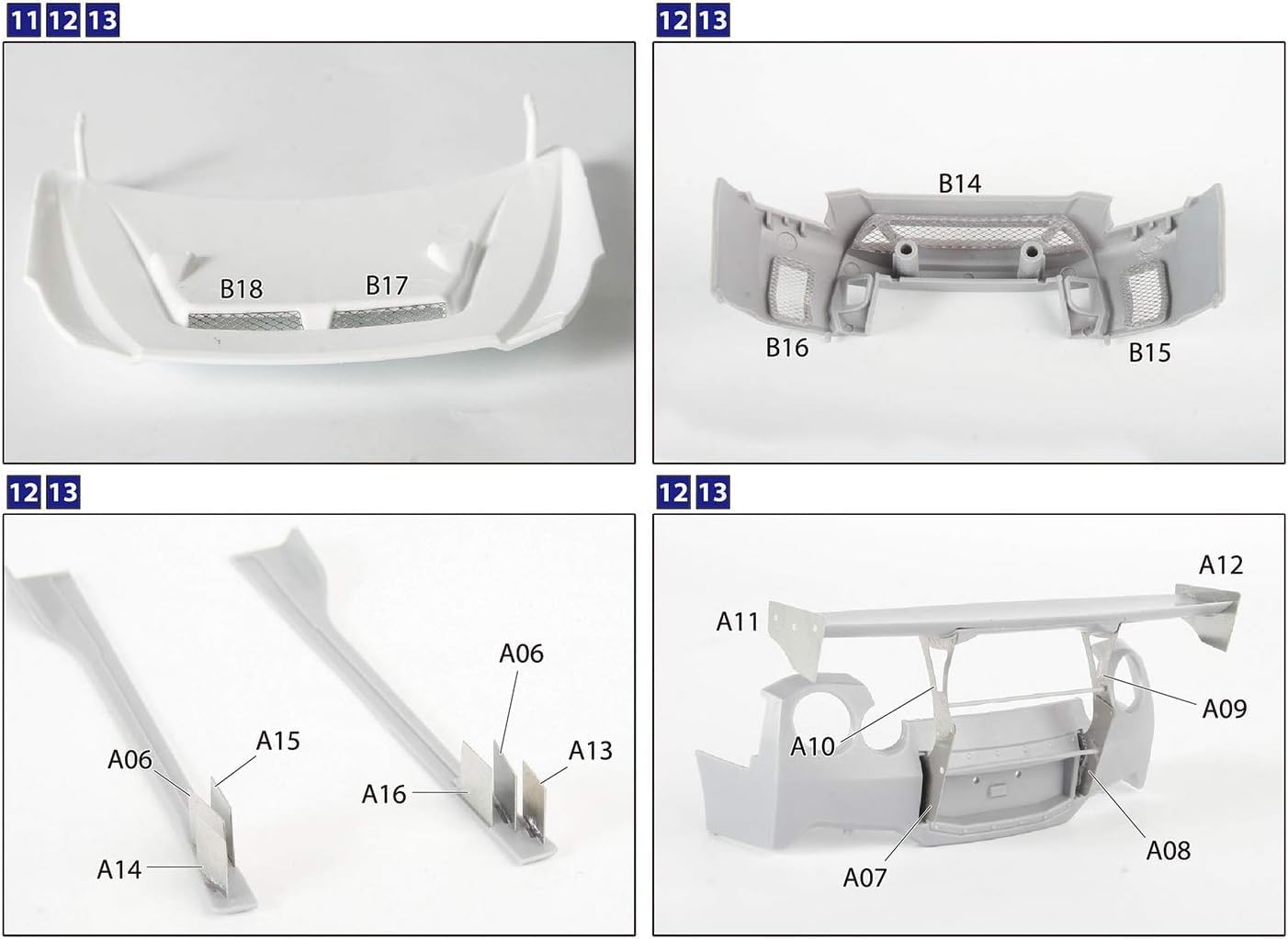 Aoshima 1/24 LB Works R35 GT-R Common Detail-up Parts - BanzaiHobby
