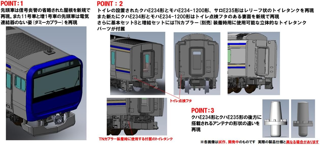 TOMIX 97207 JR E235-1000 Series Train (Yokosuka/Sobu Line) Add-on
