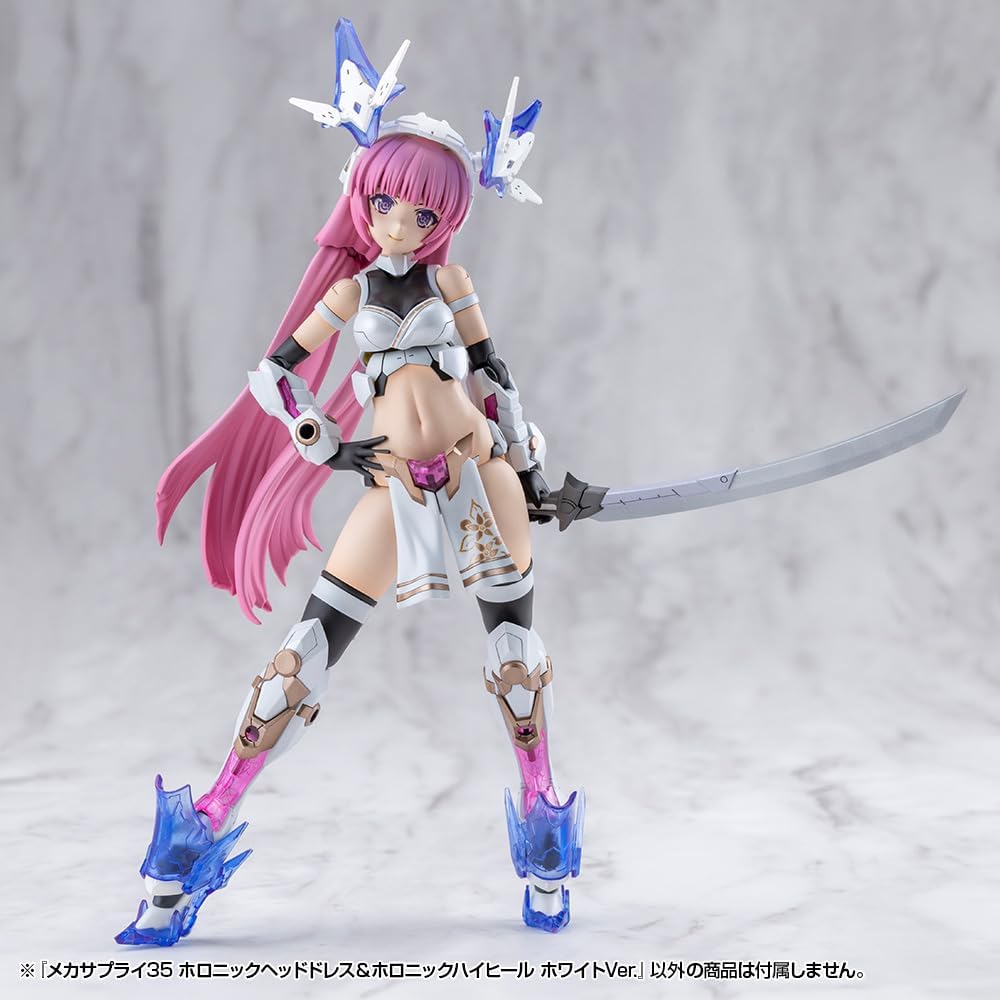 Kotobukiya MJ35J M.S.G Modeling Support Goods Mecha Supply 35 Holonic Head Dress & High Heels White Ver.