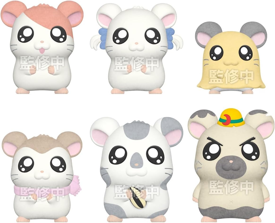 Bandai Tottoko Hamtaro Doll (set of 8)
