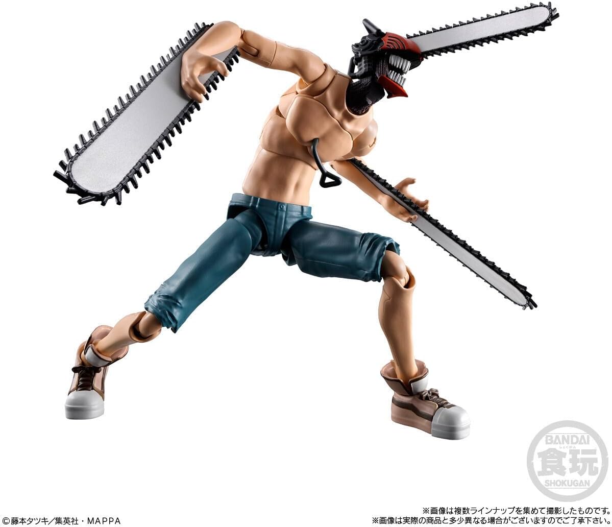 Bandai SMP Kit Makes Pose Chainsaw Man Shokugan (set of 2)