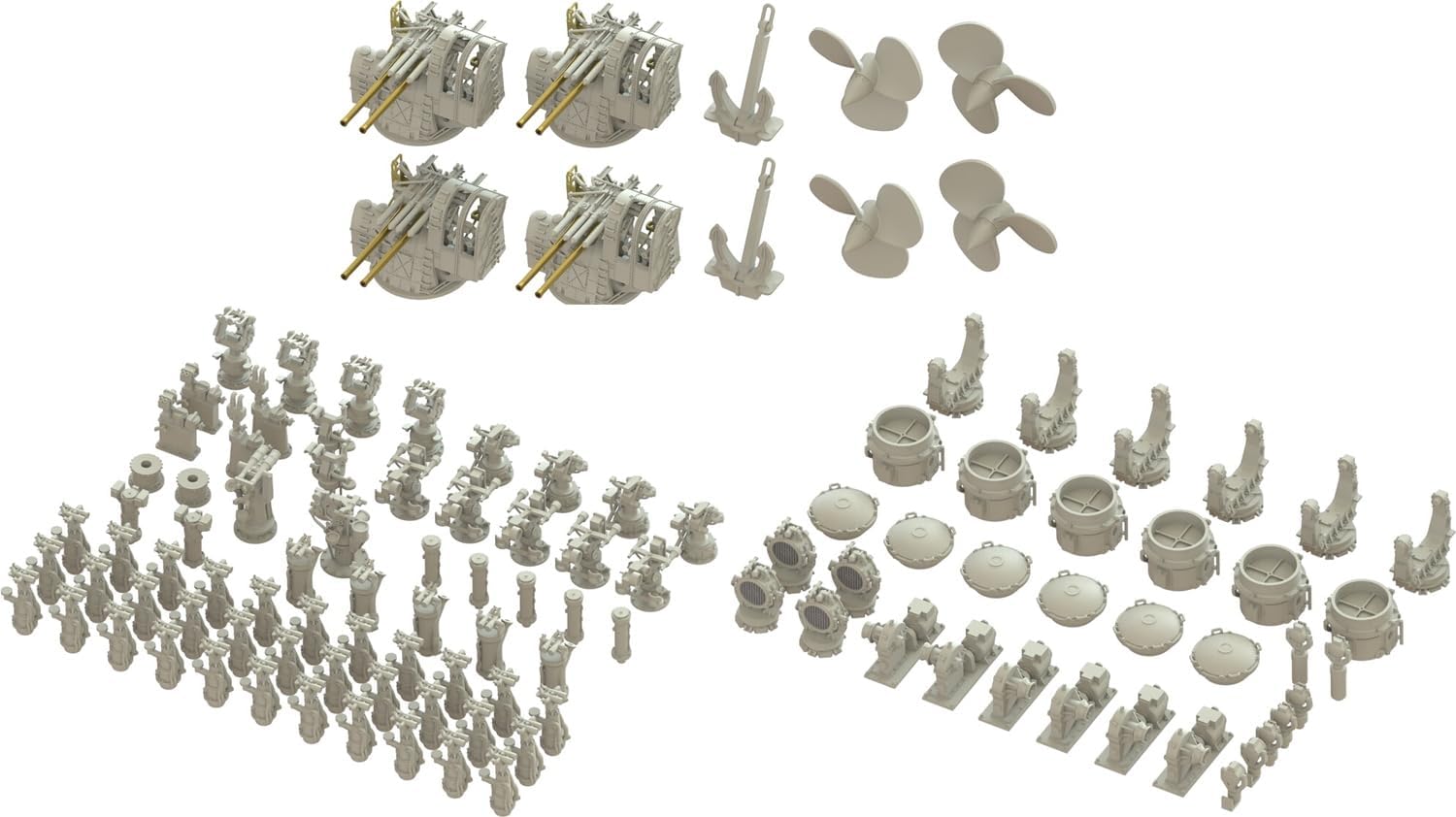 Hasegawa 68063 1/350 IJN Nagato 1941 3D Printed Parts Set (Japan Limited Edition) - Hasegawa Banzai Hobby