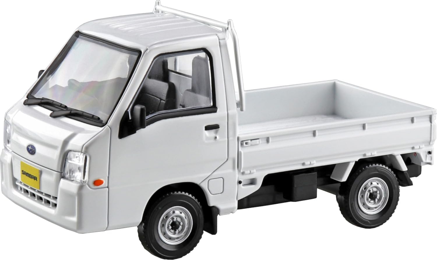 Aoshima 065785 1/32 Raku Plastic Snap Kit No.05-FW Subaru Sambar Truck Frost White - BanzaiHobby