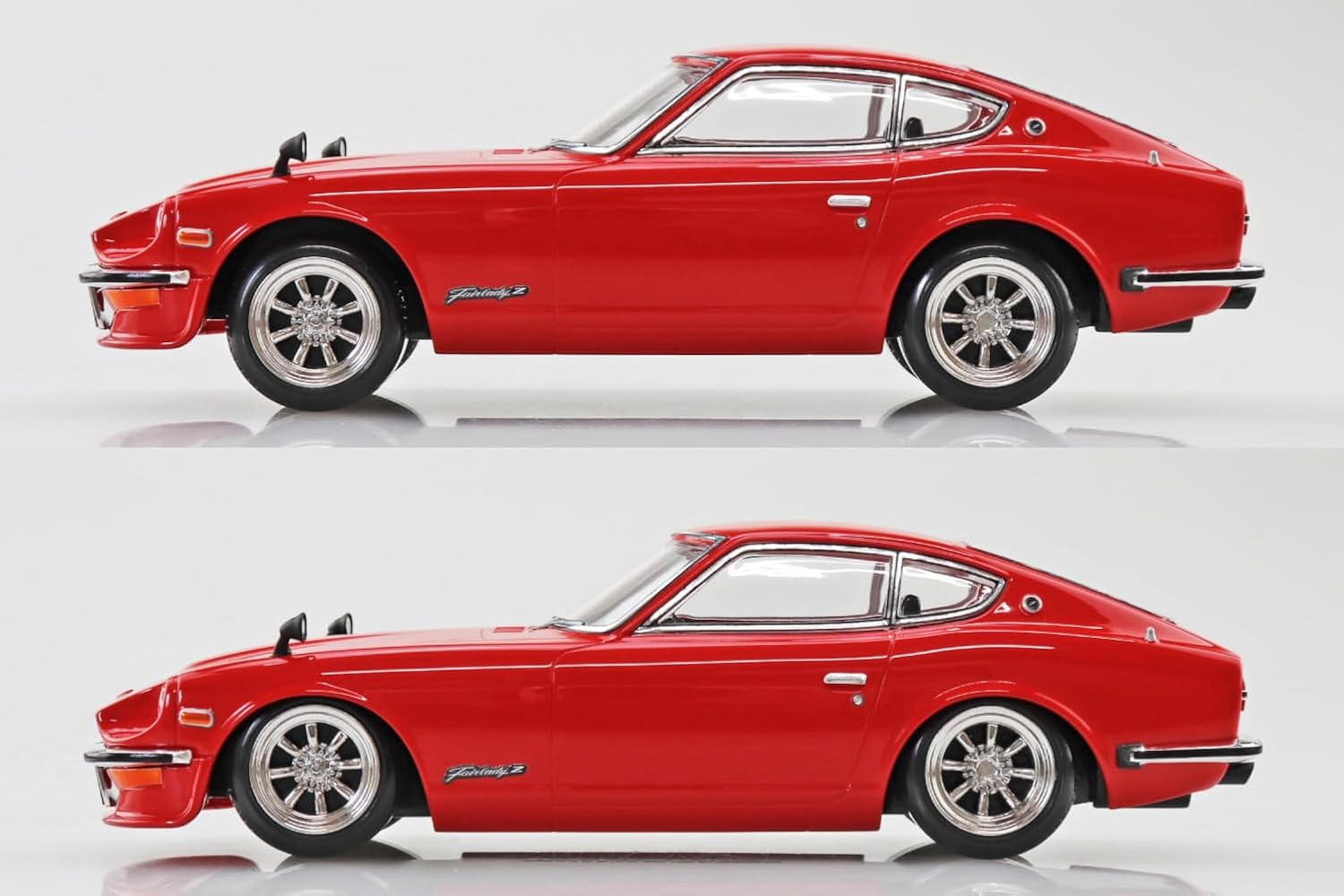 Aoshima 1/32 RakuPla Snap Kit No.15CU-RD Nissan S30 Fairlady Z Custom (Red) - BanzaiHobby