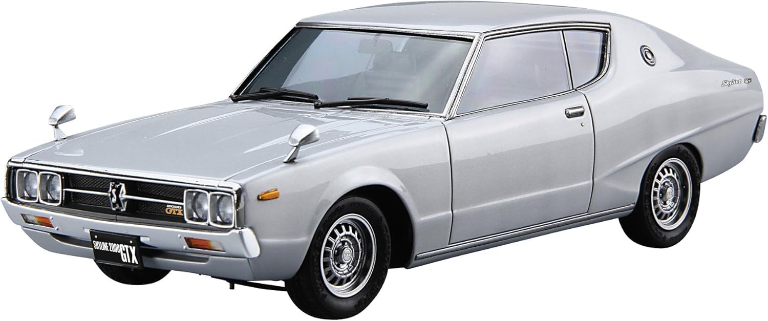 Aoshima 1/24 The Model Car No. 51 Nissan GC111 Skyline HT2000GTX-E・S '76 - BanzaiHobby