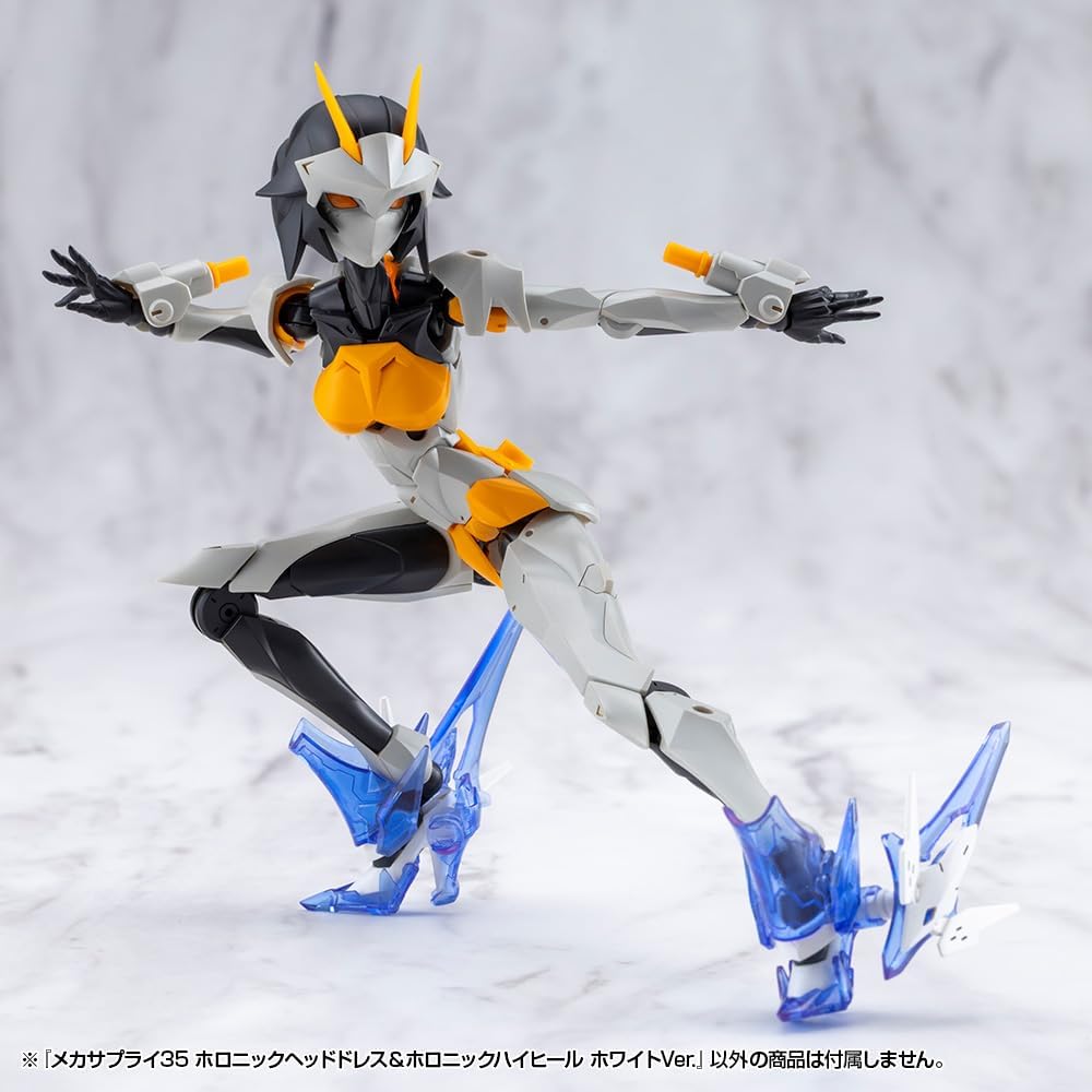 Kotobukiya MJ35J M.S.G Modeling Support Goods Mecha Supply 35 Holonic Head Dress & High Heels White Ver.
