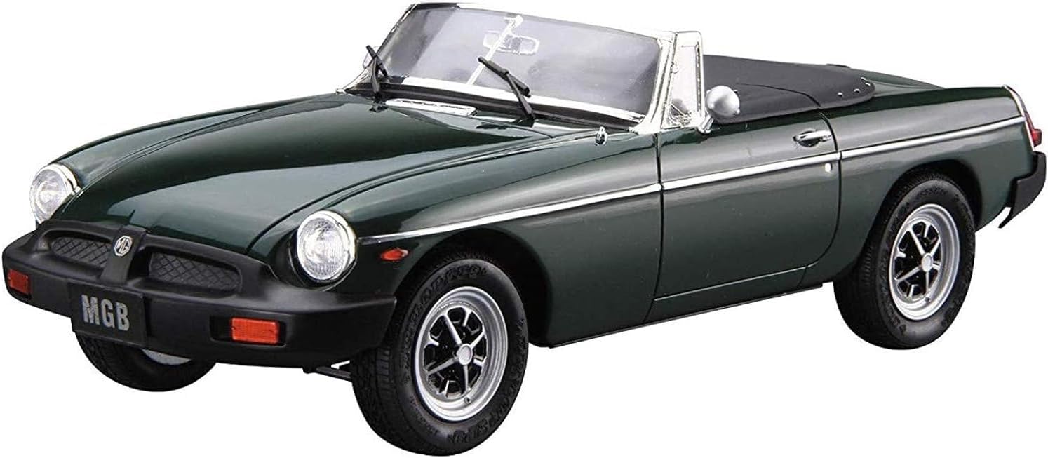 Aoshima No.102 1/24 Bunka Kyozai The Model Car Series BLMC G/HN5D MG-B MK-3 '74 - BanzaiHobby