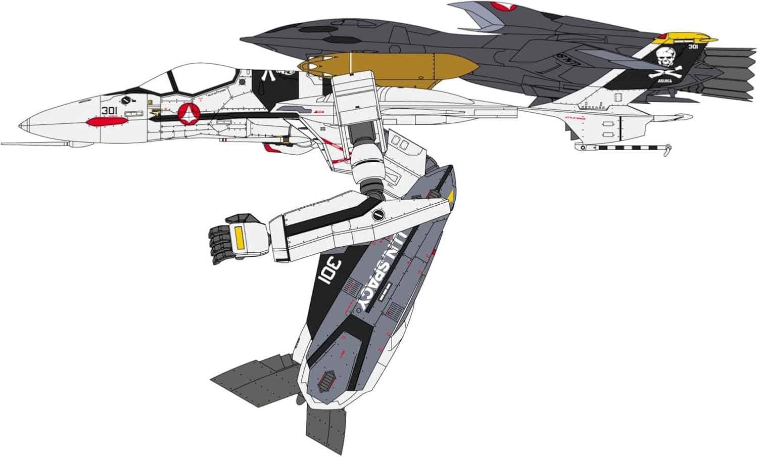 トイ  Banzai Hobby - Hasegawa M11 Macross Plus YF-21 Advanced