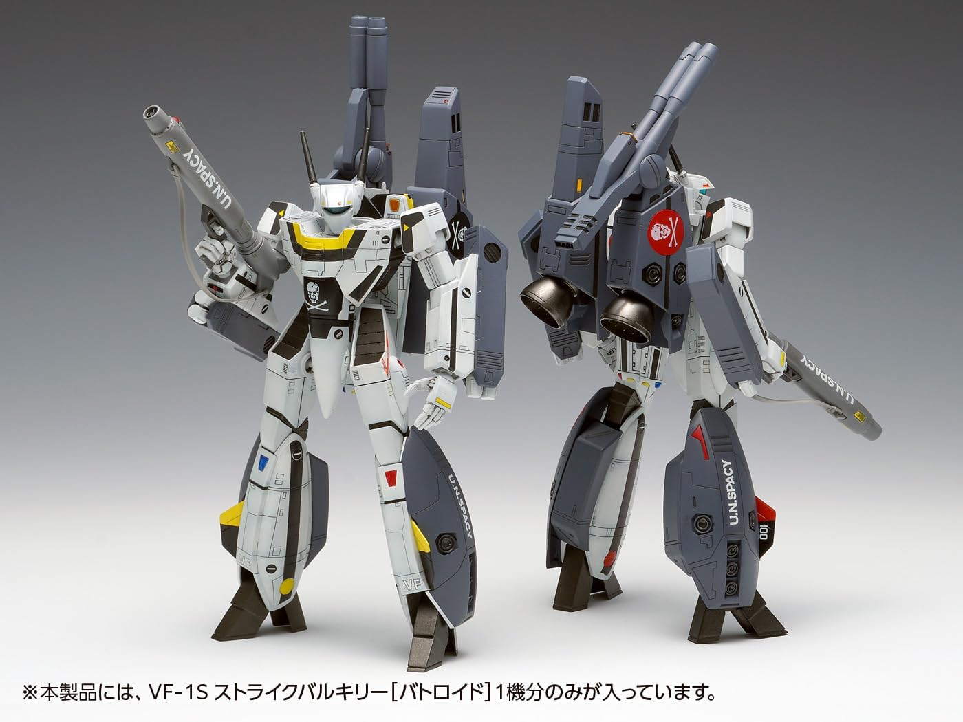 Wave MC-070 1/100 Super Dimension Fortress Macross VF-1S Strike Valkyrie Battroid, Teruki Ichijo/Roy Fokker Machine