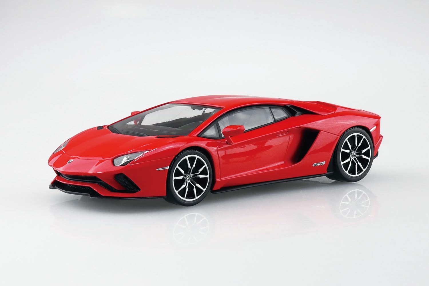 Aoshima 068168 1/32 Raku Plastic Snap Kit No.07-PR Lamborghini Aventador S Pearl Red