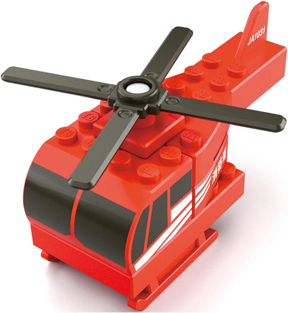Helicóptero de bomberos de bloques Tomica Plarail - BanzaiHobby