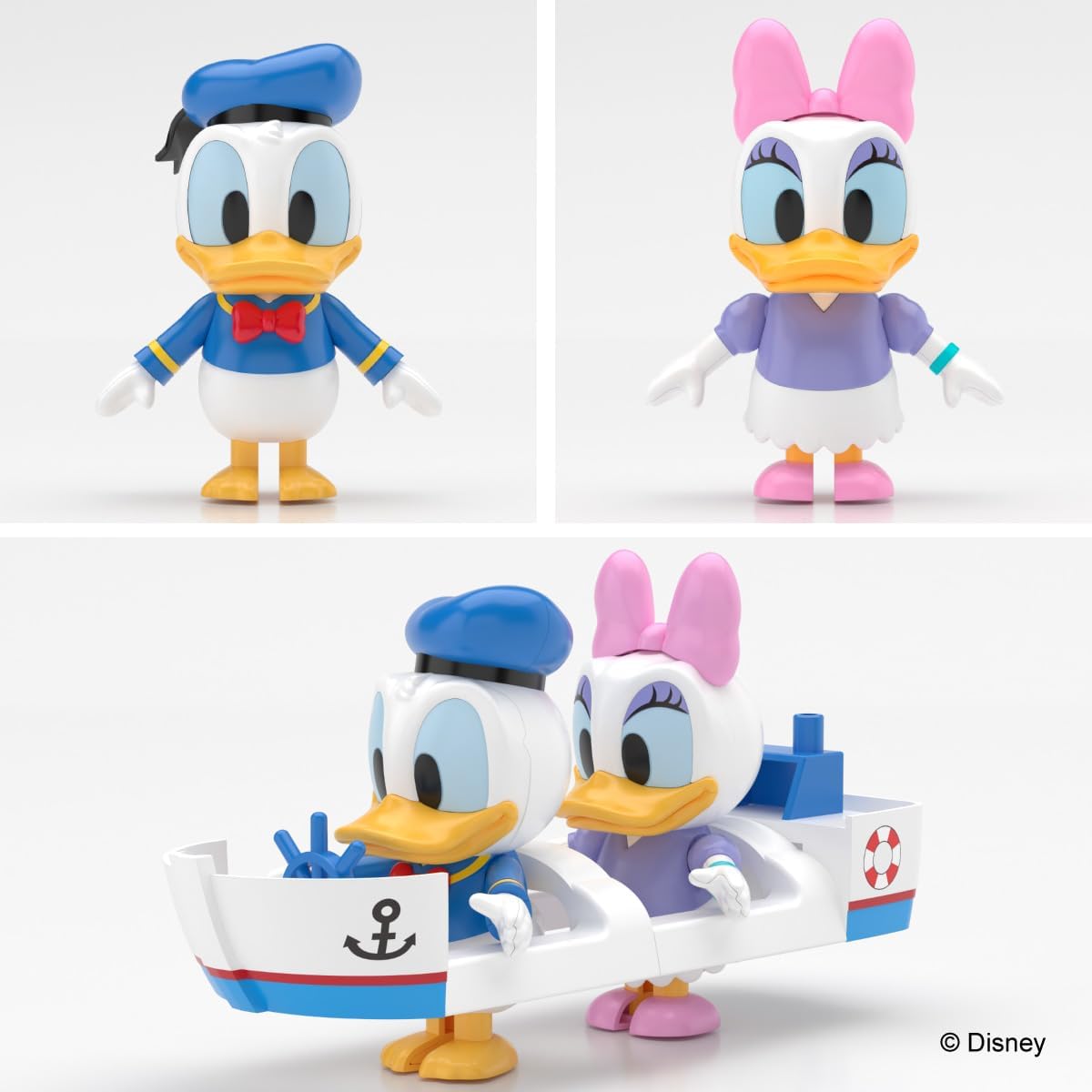 Aoshima RakuPla Tokotoko No. DP-09 Disney Character Donald & Daisy - BanzaiHobby