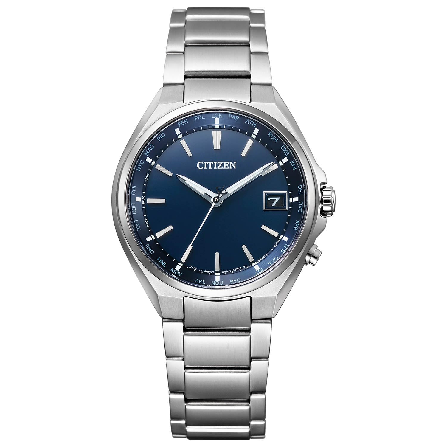 Citizen Attesa Eco-Drive Funkuhr mit Weltzeit- und Direktflugfunktion, CB1120-50L, Herren, Silber - BanzaiHobby