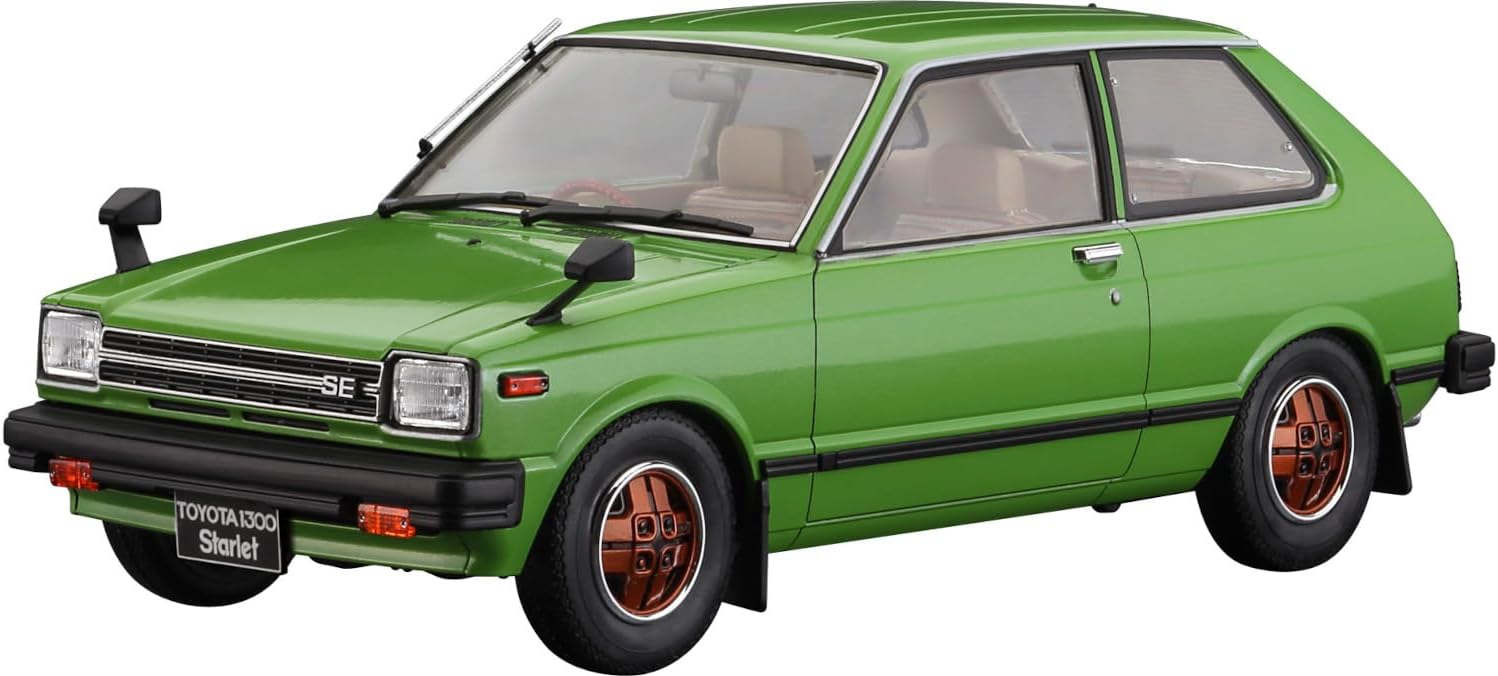 Hasegawa 20761 1/24 Toyota Starlet KP61 SE (3-Door) Middle Version (1980) - BanzaiHobby