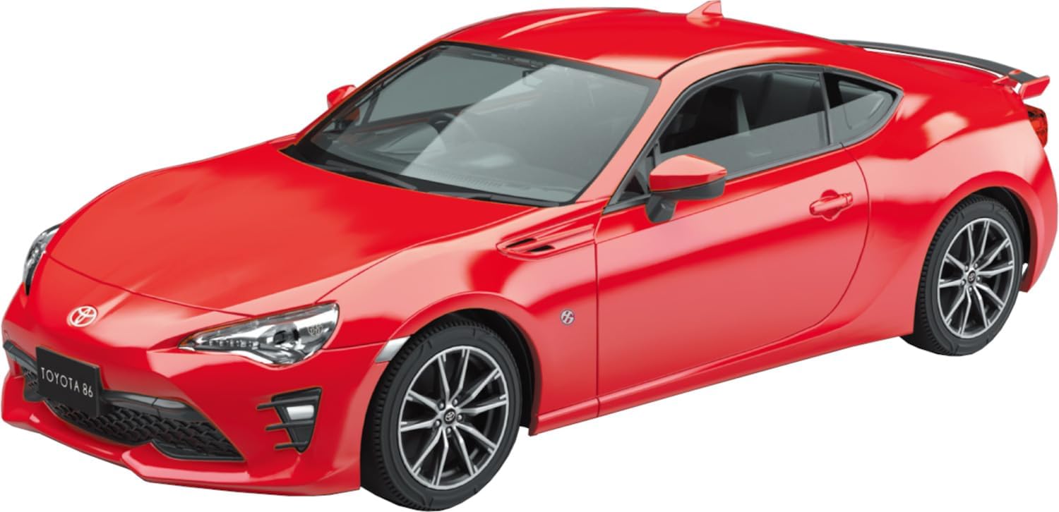 Aoshima 1/32 Easy Plastic Snap Kit No.08-PR Toyota 86 Pure Red - BanzaiHobby