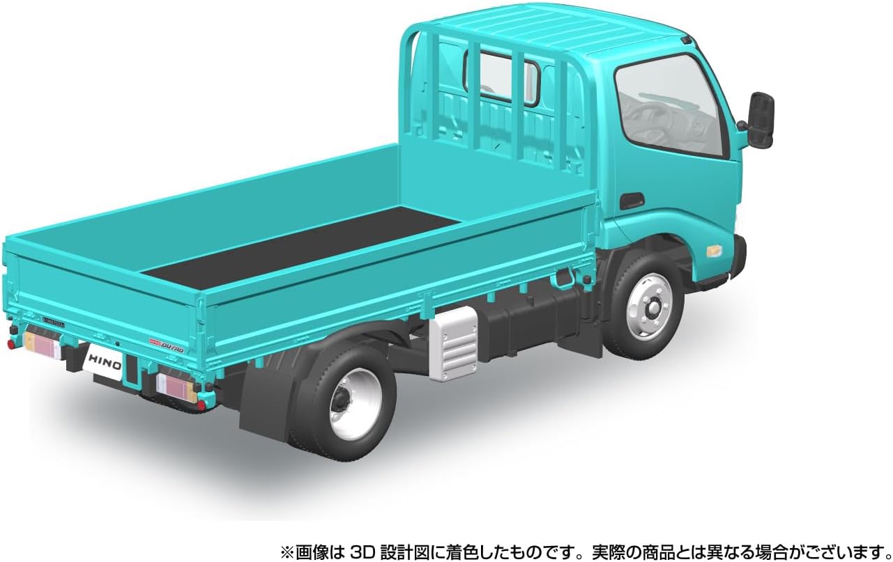 Aoshima 1/32 RakuPla Snap Kit No.23-TE Hino Dutro Flatbed Truck (Turquoise)