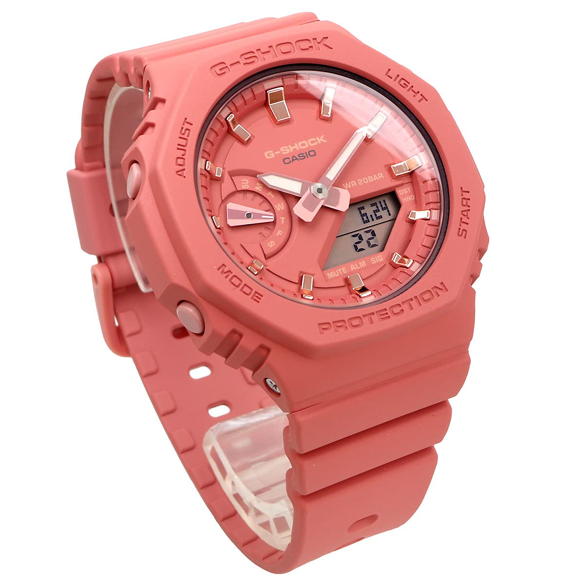[カシオ] CASIO G-SHOCK オクタゴンデザイン GMA-S2100-4A2 メンズ レディース マットサーモンピンク [並行輸入品]