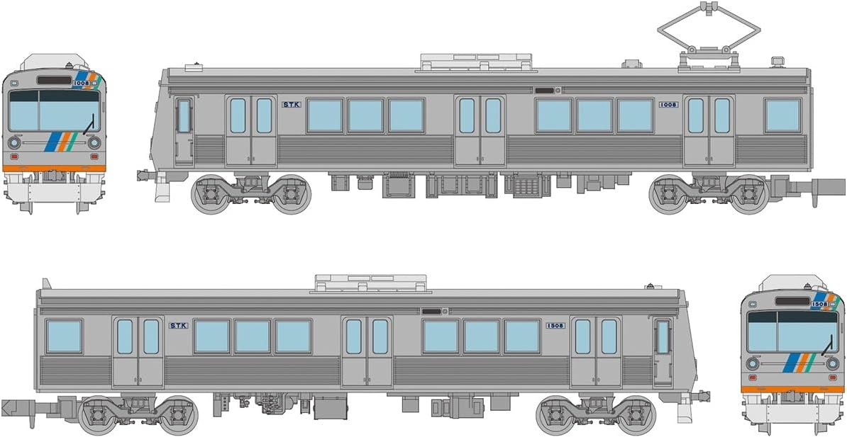 TOMYTEC The Railway Collection Shizuoka Railway Type 1000 Thank You 1008 Formation 2-Car Set