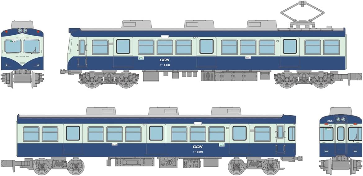 TOMYTEC Railway Collection Choshi Electric Railway 2000 Series Arigato 2001 Formation 2-Car Set