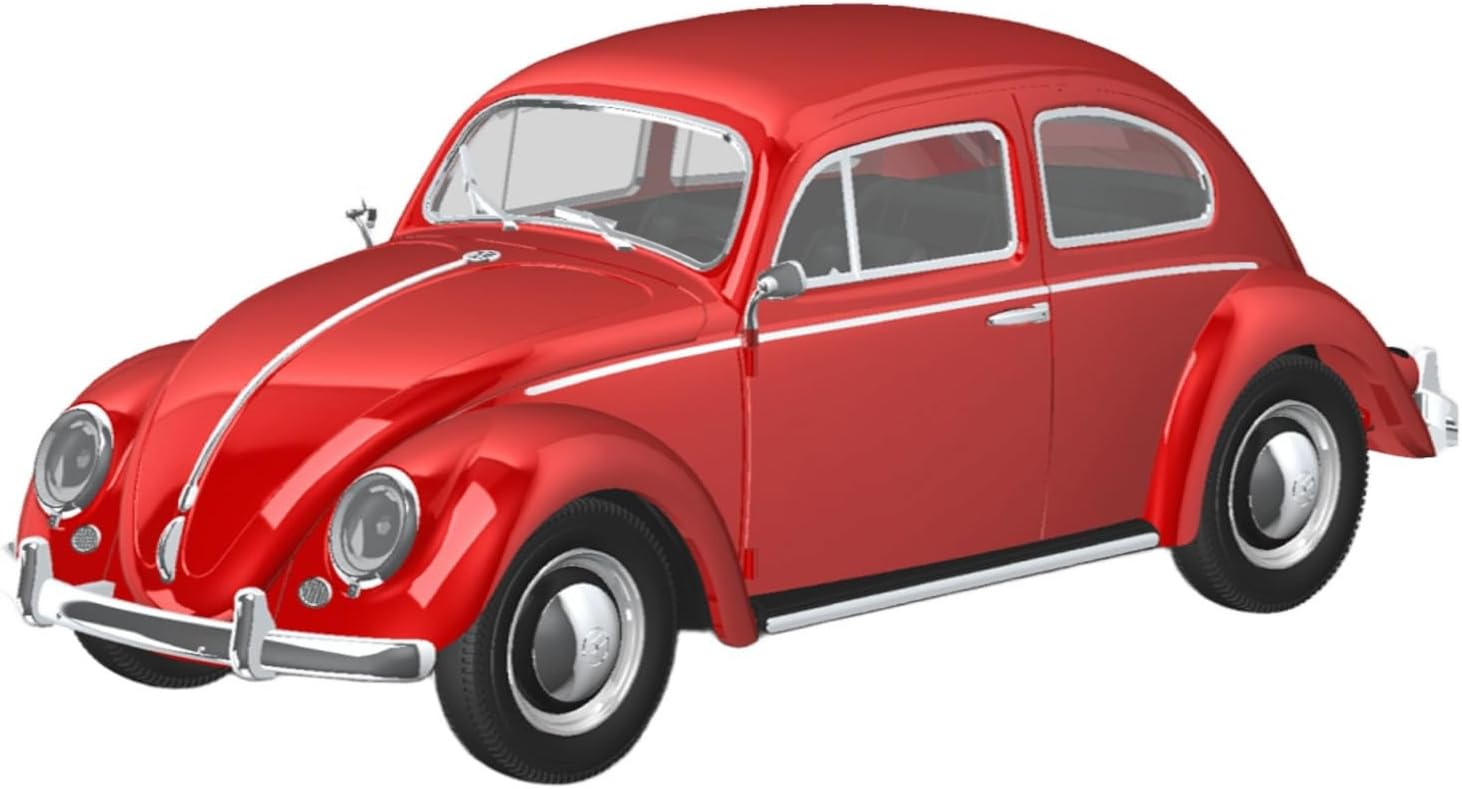 Aoshima 1/32 RakuPla Snap Kit No.20-RR Volkswagen Beetle (Ruby Red)