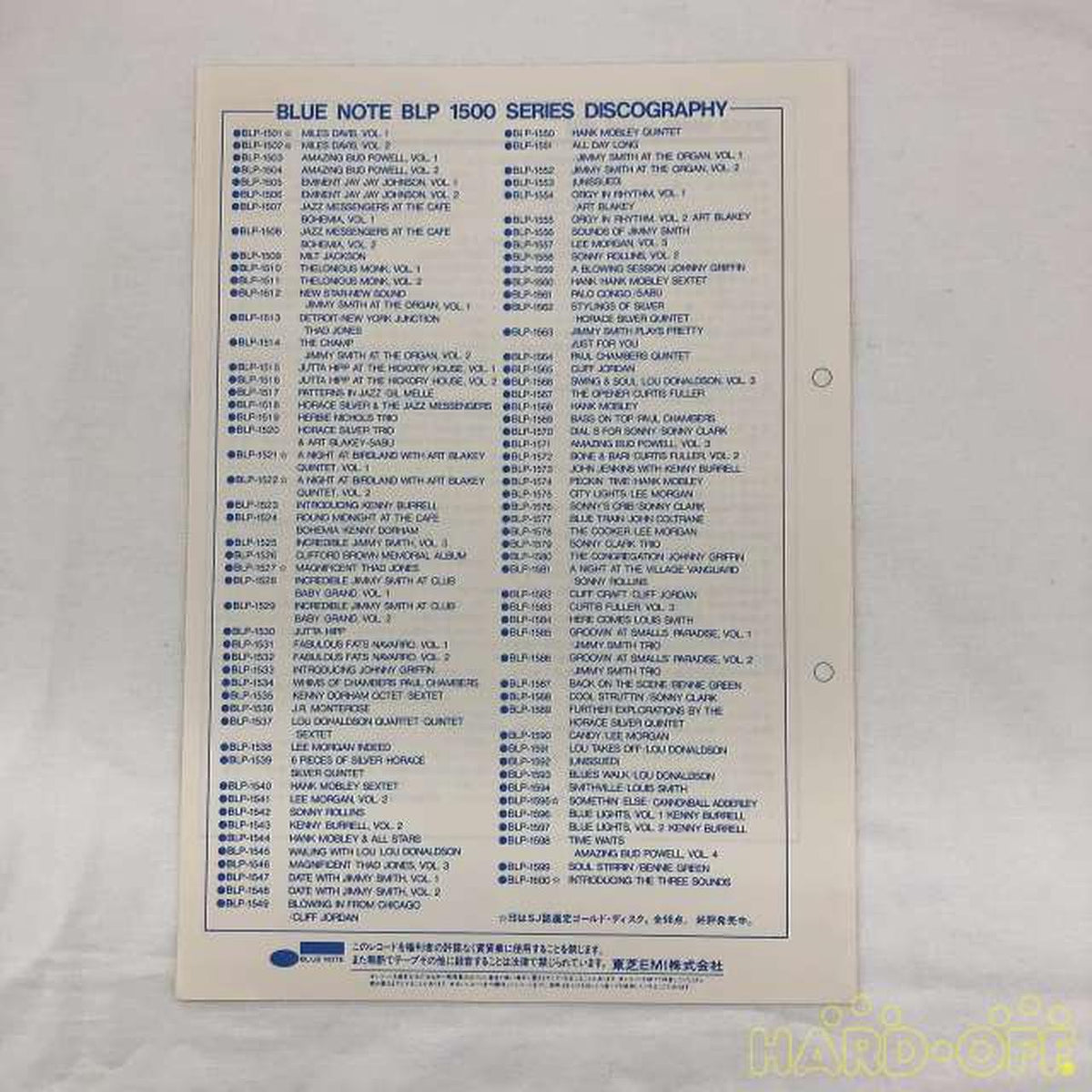 Toshiba EMI Dexter Gordon/Go BST 84112