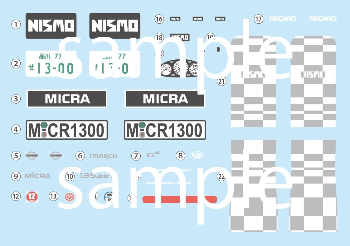Fujimi ID-1006 1/24 Inch-up Series NISSAN MARCH (K11 type) with NISMO Parts and NISMO 40th Anniversary Assembly Case