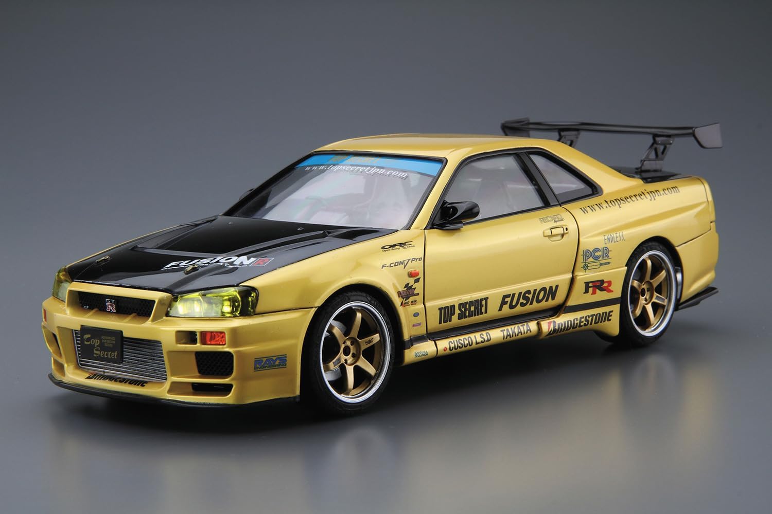Aoshima 1/24 The Tuned Car No.015 Top Secret BNR34 Skyline GT-R '99 (Nissan)