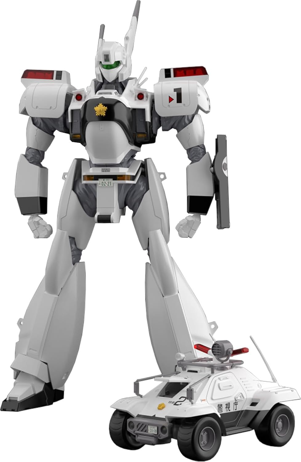 Aoshima ACKS MP-01 1/43 Mobile Police Patlabor AV-98 Ingram 1st + Special Command Vehicle Type 98 - BanzaiHobby