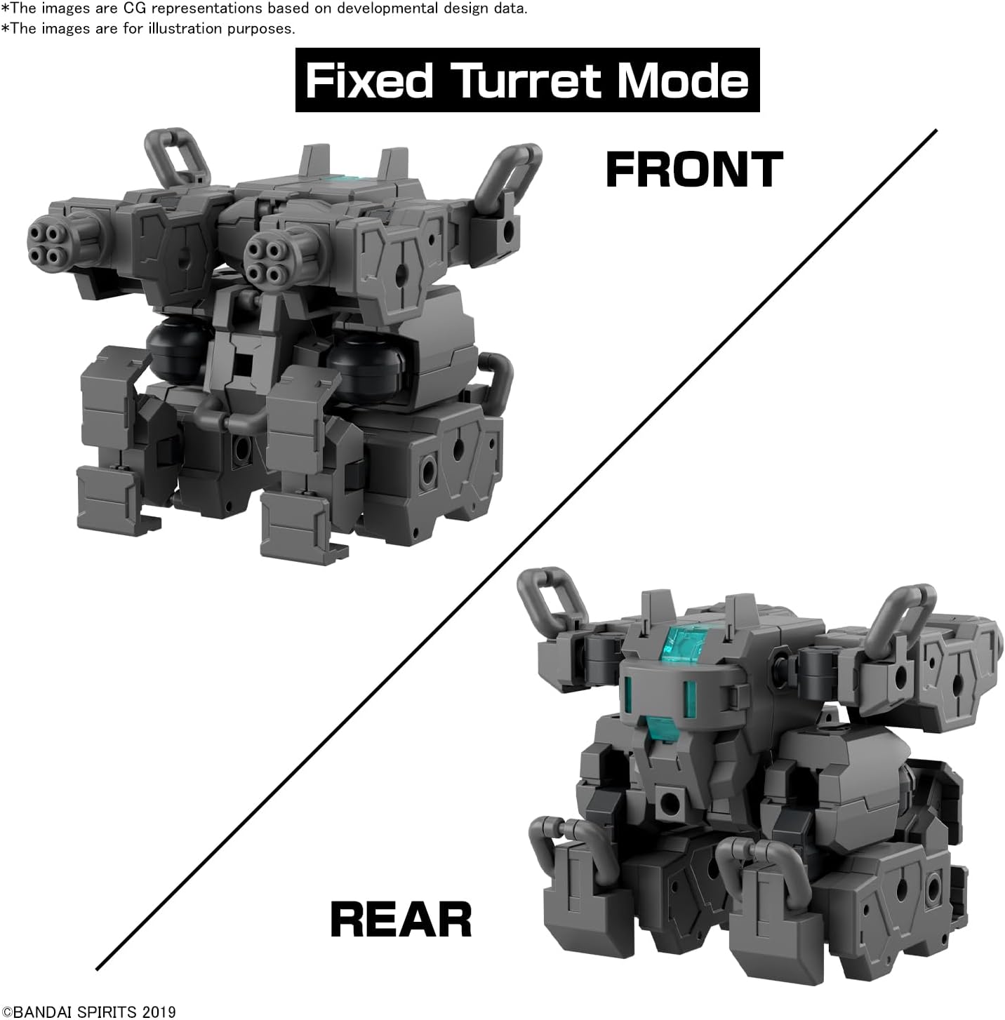 Bandai 30MM EV018 1/144 Exa Vehicle (Small Variable Machine)