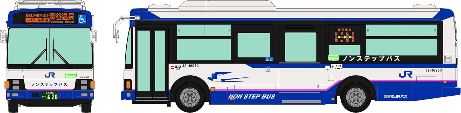 TOMYTEC JH57 1/80 (JH057) National Bus 80 West Japan JR Bus