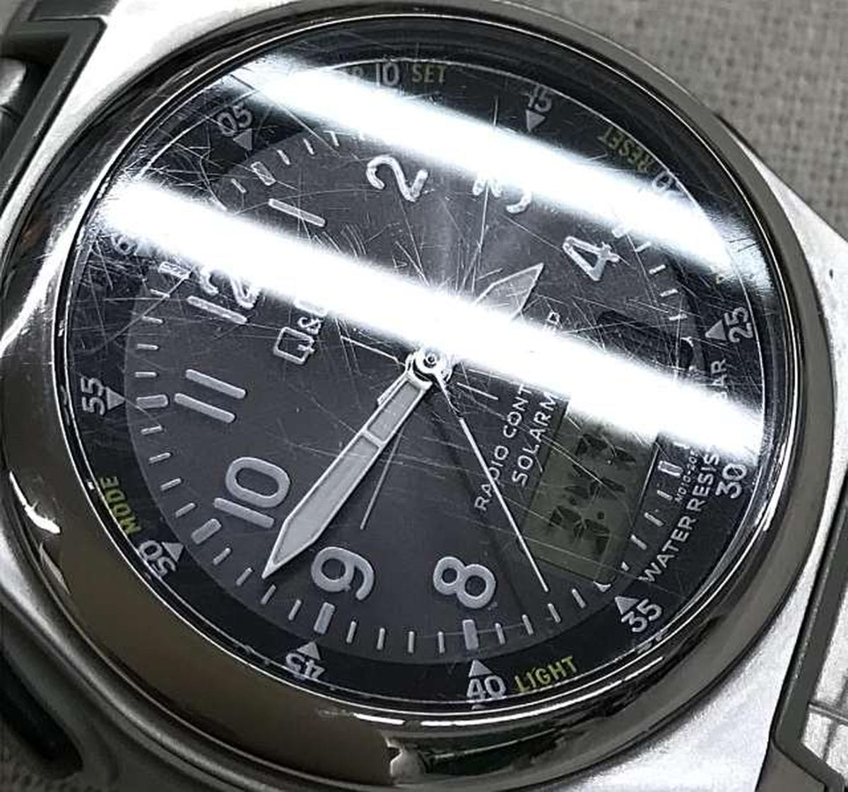 CITIZEN Q&Q Solar Radio-Controlled Wristwatch MD10-205 UP08