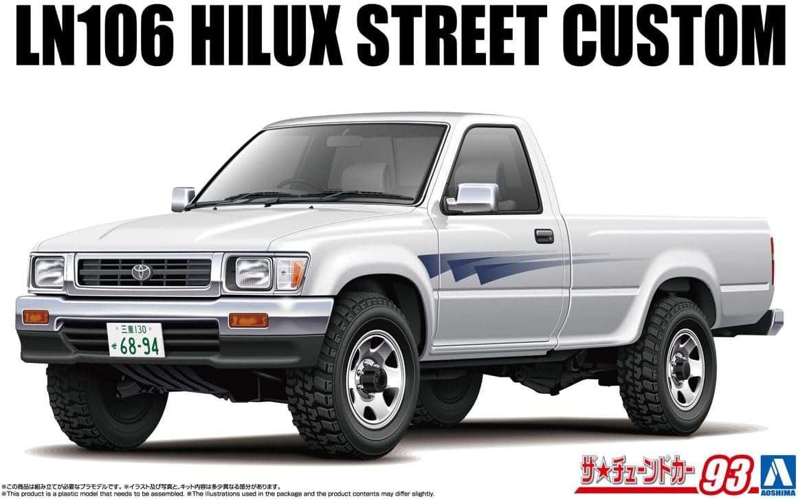 Aoshima 1/24 The Tuned Car Series No.93 LN106 Hilux Long Bed Street Custom '94 (Toyota) - BanzaiHobby