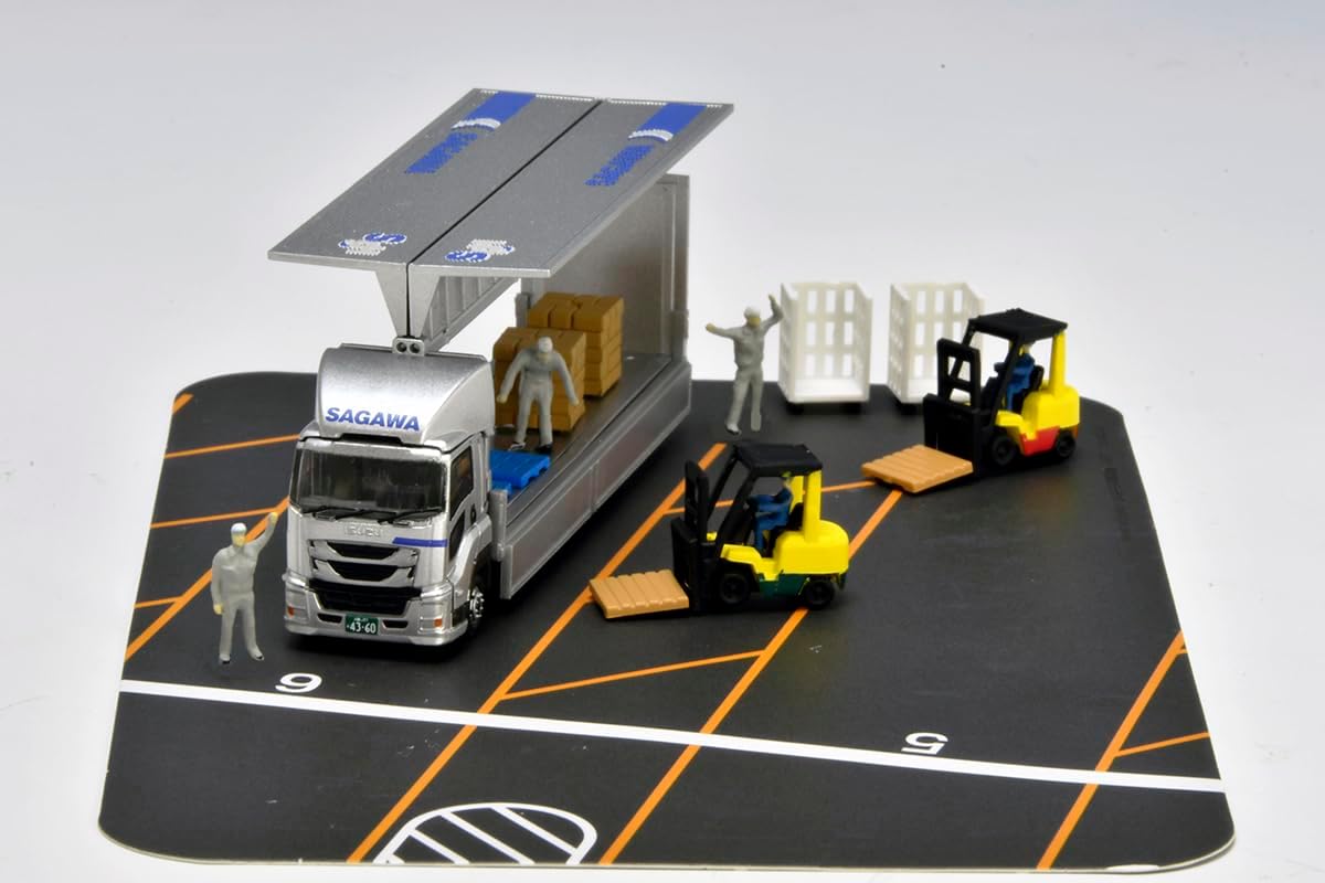 TOMYTEC The Truck Collection Torakore Logistics Site Wing Van Set B Sagawa Express Diorama Supplies