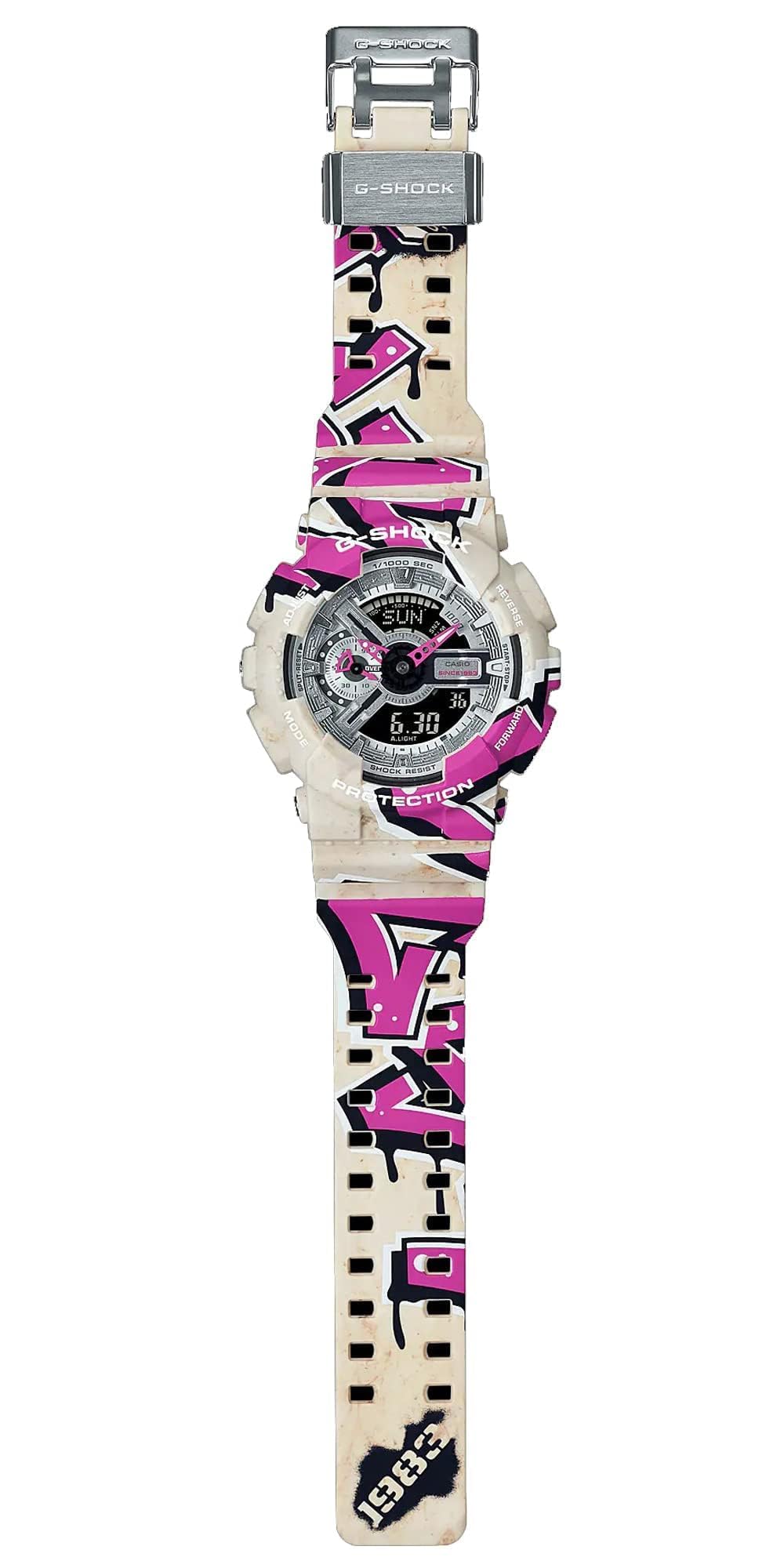 [カシオ] G-SHOCK Gショック 110 SERIES Street Spirit 腕時計 時計 メンズ ベージュ シルバー ピンク マルチカラー GA-110SS-1A [並行輸入品]